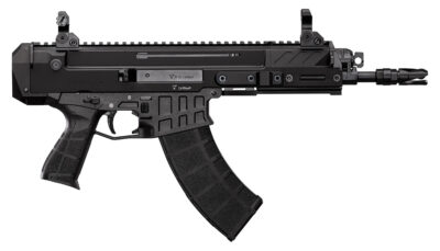 CZ-USA 91460 Bren 2 MS  7.62x39mm Caliber with 9.50" Barrel, 30+1 Capacity, Overall Black Finish, Carbon Fiber Receiver, Ambi Mag Release, Stippled Black Polymer Grip Right Hand
