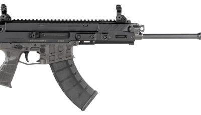 CZ-USA 91462 Bren 2 MS  7.62x39mm Caliber with 14.17" Barrel, 30+1 Capacity, Overall Black Finish, Carbon Fiber Receiver, Ambi Mag Release, Stippled Black Polymer Grip Right Hand