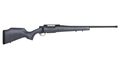 Mossberg 28103 Patriot Long Range Hunter 6.5 Creedmoor Caliber with 5+1 Capacity, 22" Threaded/Fluted Barrel, Matte Blued Metal Finish & Sniper Gray Fixed Monte Carlo Stock Right Hand (Full Size)