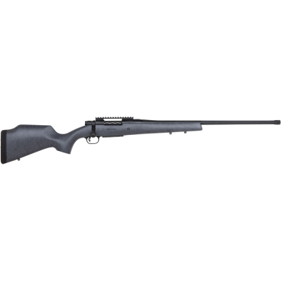 Mossberg 28104 Patriot Long Range Hunter 6.5 PRC Caliber with 4+1 Capacity, 24" Threaded/Fluted Barrel, Matte Blued Metal Finish & Sniper Gray Fixed Monte Carlo Stock Right Hand (Full Size)