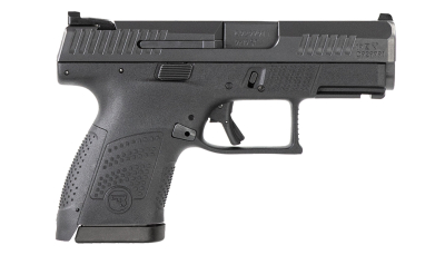 CZ-USA 01560 P-10 S 9mm Luger 3.50" 10+1 Overall Black Finish with Inside Railed Steel Slide, Interchangeable Backstrap Grip, Reversible Mag Release & Picatinny Rail