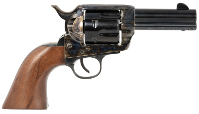 Traditions SAT73005 1873 Frontier 357 Mag 6rd 3.50" Blued Cylinder & Barrel Color Case Hardened Steel Frame Walnut Navy Size Grip