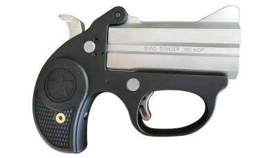Bond Arms BASL Stinger 380 ACP 2rd 3" Matte Stainless Steel Barrel, Anodized 7075-T6 Aluminum Frame, Rebounding Hammer, Blade Front/Fixed Rear Sights, Rubber Grip, Manual Safety