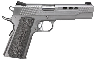 Diamondback DB1911SS 1911 Limited Edition 45 ACP 8+1 5" Stainless Match Grade Barrel, Ported/Serrated w/Engraving Stainless Steel Slide & Frame w/Beavertail, Black G10 Grip, Ambidextrous