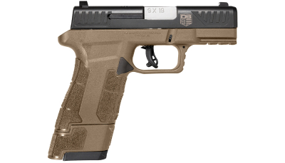 Diamondback DB0300P061 DBAM29 Sub-Compact 9mm Luger 3.50" 12+1,17+1 Flat Dark Earth Finish Frame with Serrated Black Nitride Stainless Steel Slide, Polymer Grip & Picatinny Rail
