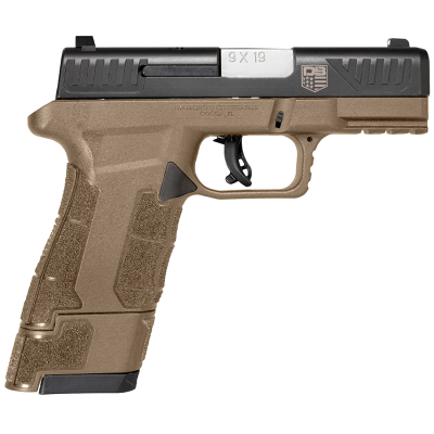 Diamondback DB0300P061 DBAM29 Sub-Compact 9mm Luger 3.50" 12+1,17+1 Flat Dark Earth Finish Frame with Serrated Black Nitride Stainless Steel Slide, Polymer Grip & Picatinny Rail