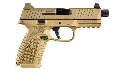 FN 66100745 509 Midsize Tactical 9mm Luger 4.50" Threaded Barrel 15+1 Or 24+1, Flat Dark Earth Polymer Frame With Mounting Rail, Optic Cut FDE Stainless Steel Slide, No Manual Safety, Optics Ready