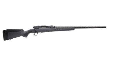 Savage Arms 57900 Impulse Mountain Hunter 28 Nosler 2+1 24" Threaded Proof Research Carbon Fiber Barrel, Gray AccuStock with Black Rubber Cheek Piece and Grips