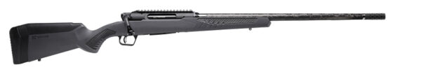 Savage Arms 57900 Impulse Mountain Hunter 28 Nosler 2+1 24" Threaded Proof Research Carbon Fiber Barrel, Gray AccuStock with Black Rubber Cheek Piece and Grips