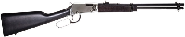 Rossi RL22181WDNI Rio Bravo  22 LR 15+1 18" Polished Black Barrel, Nickel Rec, Black Hardwood Furniture