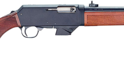 Henry H027H9S Homesteader w/Sig/S&W Mag Well Adapter 9mm Luger 10+1 16.37" Blued Steel Threaded Barrel, Black Anodized Aluminum Drilled & Tapped Receiver, American Walnut Wood Fixed, Ambidextrous