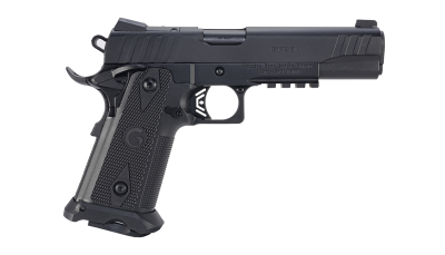 EAA 395040 Witness2311  45 ACP 11+1 5" Black Barrel, Black Serrated Slide & Polymer Frame w/Picatinny Rail & Beavertail Black Checkered Polymer Grips