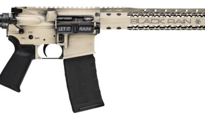 Black Rain Ordnance BROWTPLSB Spec 15+ We The People 5.56x45mm NATO 30+1 16", Light Sand Battleworn with Deep Engraving, 15" Slim M-LOK, Magpul Grip/Carbine Stock, Castle Flash Hider