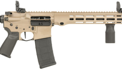 Maxim Defense MXM49735 MD15 L 5.56x45mm NATO 30+1 16" Fluted Barrel, FDE Rec/M-LOK Handguard, Black Magpul Furniture, SL-K Stock, MBUS Sights, Blackout Defense Flat Trigger