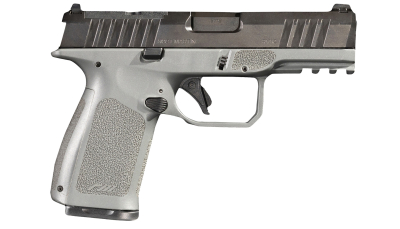 Rost Martin RM1CGRYOS RM1C  Compact Frame 9mm Luger 15+1/17+1 4" Black Steel Barrel, Black Tenifer Optic Ready/Serrated Steel Slide, Stone Gray Polymer Frame w/Picatinny Rail, RGT Grip, Ambidextrous