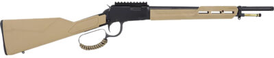 Rossi RL22161STFDE Rio Bravo Tactical 22 LR 10+1 16.50" Polished Black Oxide Steel Threaded Barrel, Picatinny Rail Matte Black Aluminum Receiver, Fixed Flat Dark Earth Synthetic Stock