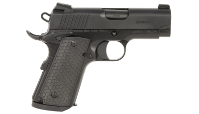 EAA GIRSAN 392065 MC1911 SC Untouchable Sub-Compact Frame 9mm Luger 7+1 3.40"  Black Steel Barrel, Black Serrated Steel Slide & Frame w/Beavertail, Black Polymer Grip
