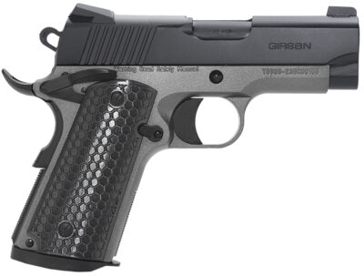 Girsan 392067 MC1911 SC Untouchable Sub-Compact Frame 9mm Luger 7+1 3.40"  Black Steel Barrel, Black Serrated Steel Slide, Stainless Frame w/Beavertail, Black Polymer Grip