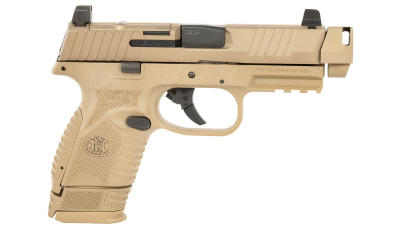 FN 66101794 509C MRD  Compact W/Compensator Frame 9mm Luger 4.20" 15+1 12+1 Black Flat Dark Earth PVD Flat Dark Earth