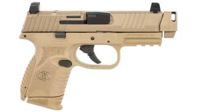 FN 66101795 509C MRD  Compact W/ Compensator Frame 9mm Luger 10+1 Black Flat Dark Earth PVD Flat Dark Earth