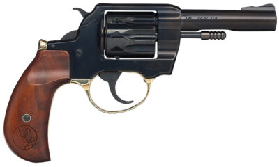 Henry H016BD   22 LR 10rd 4" Blued Blued Polished Birdshead Walnut Grip Transfer Bar Safety
