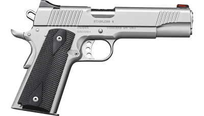 Kimber Mfg.,inc 3200007CAB Stainless II (CA)  45 ACP 7+1 5" Front Serrations Stainless Steel Slide Satin Silver Black Synthetic Double Diamond Checkering Grip