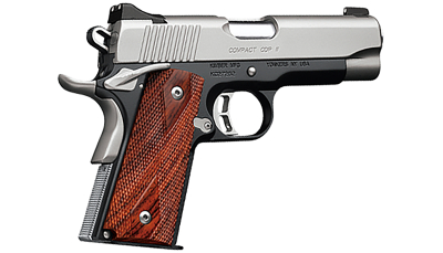 Kimber Mfg.,inc 3200018CA Custom CDP II (CA) 45 ACP 8+1 5" Front Serrations Stainless Steel Slide Brush Polished Front Strap Checkering Laminated Gray/Black Double Diamond Grip