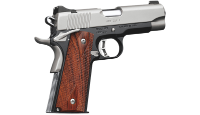 Kimber Mfg.,inc 3200055CA Pro CDP II (CA) 45 ACP 7+1 4" Satin Silver Stainless Steel Slide Matte Black KimPro II Rosewood Double Diamond Grip
