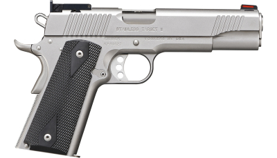 Kimber Mfg.,inc 3200108CA Stainless Target II (CA) 9mm 9+1 5" Satin Silver Front Serrations Stainless Steel Slide Black Synthetic Double-Diamond Checkering Grip
