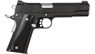 Kimber Mfg.,inc 3700595 Custom LW Nightstar 45ACP 8+1 5" Front Serrations Steel Slide Black Smooth/Checkered Black/Gray Laminate Grip