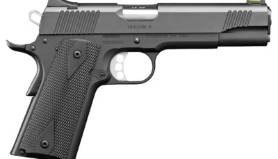 Kimber Mfg.,inc 3700549 Custom II GFO 45 ACP 8+1 5" Stainless Steel Slide Matte Black F/S Rubber Grip G-10 Grip