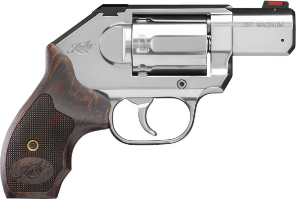 Kimber Mfg.,inc 3400009CA K6S DCR (CA) 357 Mag 6rd 2" Satin Silver Serrated Backstrap Laminated Wood/Kimber logo Grip