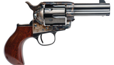 Cimarron CA346 Model P Thunder 45 Colt (LC) 6 Shot, 3.50" Blued Steel Barrel & Cylinder, Color Case Hardened Steel Frame, Birdshead Walnut Grip, Exposed Hammer
