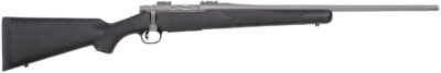 Mossberg 28006 Patriot Synthetic 7mm-08 Rem 5+1 22" Fluted Barrel w/Recessed Match Crown, Cerakote Stainless Steel, Spiral-Fluted Bolt, Synthetic Stock, Drop Box Magazine, Adjustable LBA Trigger