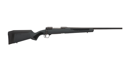 Savage Arms 57062 110 Hunter 204 Ruger 4+1 22", Matte Black Metal, Gray Fixed AccuStock with Accufit