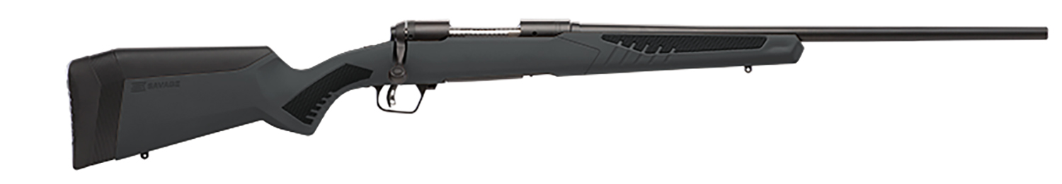 Savage Arms 57065 110 Hunter 308 Win 4+1 22", Matte Black Metal, Gray Fixed AccuStock with Accufit