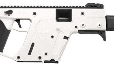 Kriss USA KV90CAP22 Vector CRB G2 *CA Compliant 9mm Luger 10+1 16" Black Barrel Shroud, Alpine White Rec & Fixed Stock, Black California Paddle Grip, Flip Up Sights