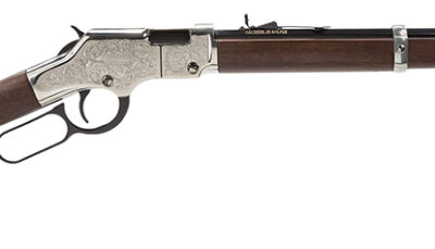 Henry H004SE Silver Eagle Full Size 22 Short/ 22 Long/ 22 LR (16 LR/21 Short) 20" Blued Barrel, Nickel-Plated Metal Finish, American Walnut Stock Right Hand