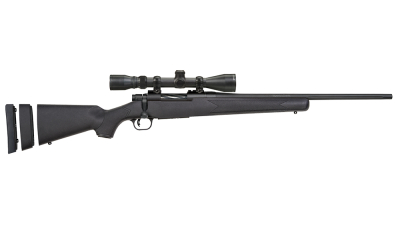 Mossberg 27867 Patriot Super Bantam 308 Win Caliber with 5+1 Capacity, 20" Fluted Barrel, Matte Blued Metal Finish & Black Synthetic Stock Right Hand (Youth) Includes 3-9x40mm Scope