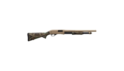 Winchester SXP Woodland Defender Shotgun 12 ga 3" Chamber 5rd Magazine 18" Barrel FDE and Woodland Camo