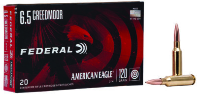 Federal AE65CRD2 American Eagle Rifle 6.5Creedmoor 120gr Open Tip Match 20 Per Box/10 Case