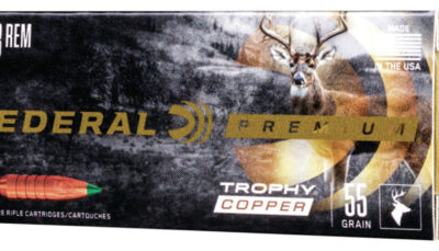 Federal P223TC1 Premium  223Rem 55gr Trophy Copper 20 Per Box/10 Case