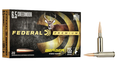 Federal P65CRDBCH1 Premium  6.5Creedmoor 135gr Berger Hybrid Hunter 20 Per Box/10 Case