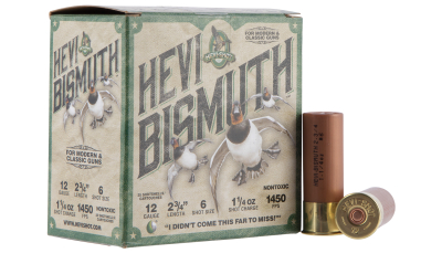 HEVI-Shot HS14706 HEVI-Bismuth 12Gauge 2.75" 1 1/4oz Bismuth 6Shot 25 Per Box/10 Case