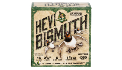 HEVI-Shot HS16706 HEVI-Bismuth  16Gauge 2.75" 1 1/8oz Bismuth 6Shot 25 Per Box/10 Case