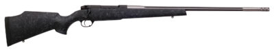 Weatherby MAM01N65CMR6B Mark V Accumark 6.5 Creedmoor 4+1 24" Barrel, Graphite Black Cerakote Metal Finish, Gray Webbed Black Fixed Monte Carlo Stock