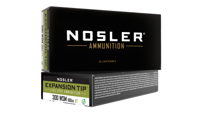 Nosler 40152 E-Tip  300WSM 180gr E Tip Lead Free 20 Per Box/10 Case