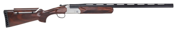 Stevens 23223 555 Trap 20 Gauge 3" 1rd 30" Vent Rib Barrel, Silver Aluminum Receiver,  Turkish Walnut Fixed Adjustable Comb Stock Ambidextrous