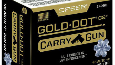 Speer 24258 Gold Dot Carry Gun 45ACP+P 200gr Hollow Point 20 Per Box/10 Case