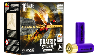 Federal PFX164FS6 Premium Prairie Storm FS 16Gauge 2.75" 1 1/8oz 6Shot 25 Per Box/10 Case